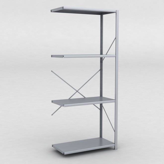 Stlhylla tillbyggnadsdel H: 240 x L: 100 x D: 50 cm