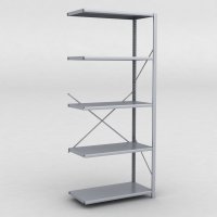 Stlhylla tillbyggnadsdel H: 240 x L: 100 x D: 50 cm