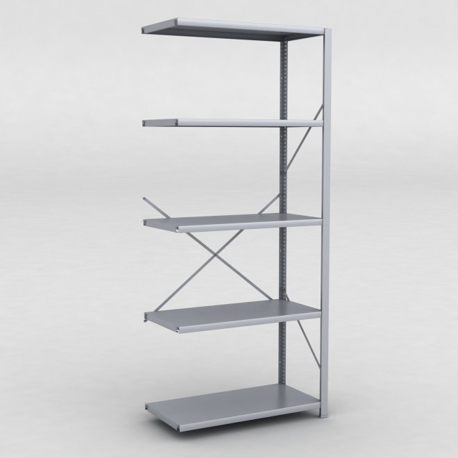 Stlhylla tillbyggnadsdel H: 240 x L: 100 x D: 50 cm