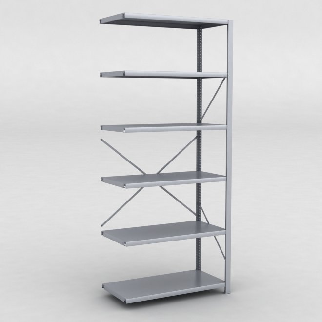 Stlhylla tillbyggnadsdel H: 240 x L: 100 x D: 50 cm