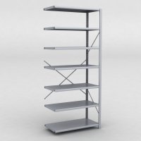 Stlhylla tillbyggnadsdel H: 240 x L: 100 x D: 50 cm