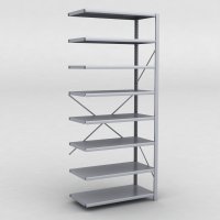 Stlhylla tillbyggnadsdel H: 240 x L: 100 x D: 50 cm