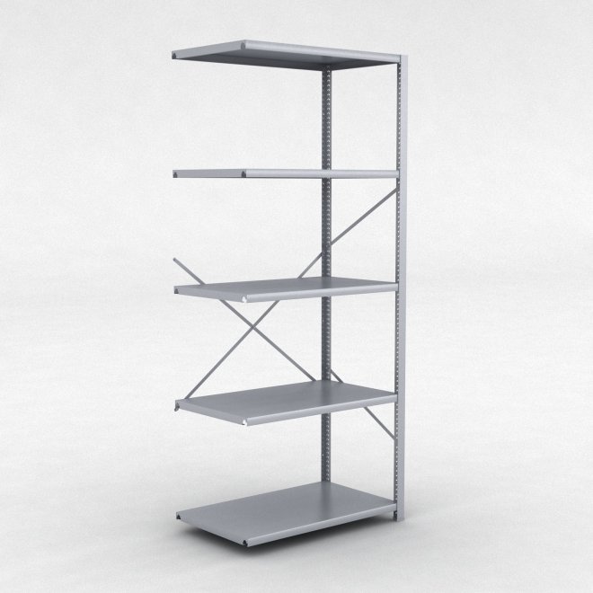 Stlhylla tillbyggnadsdel