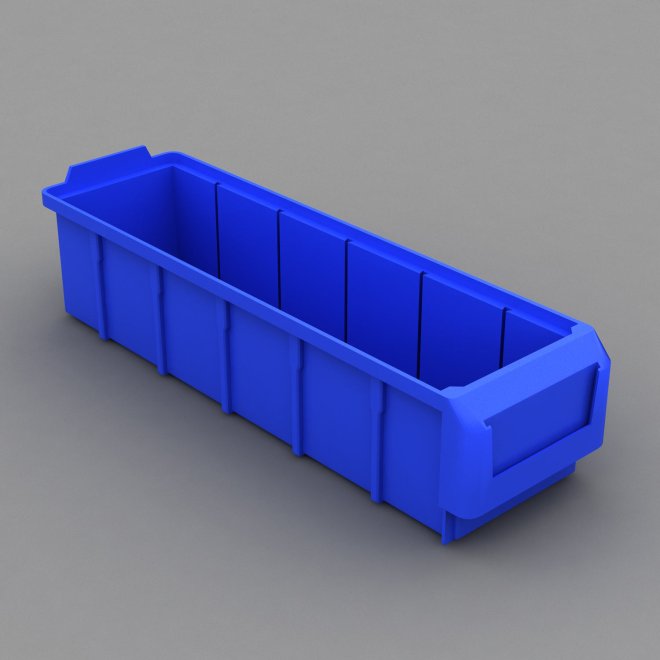 1 Karton mit 20 Sichtboxen mit Etikettenhalter