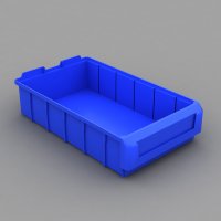 1 Karton mit 10 Sichtboxen mit Etikettenhalter