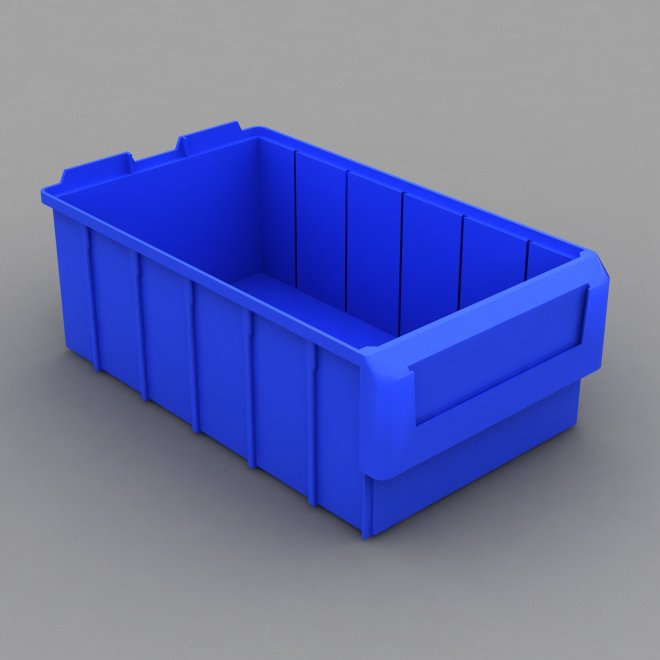 1 Karton mit 8 Sichtboxen mit Etikettenhalter