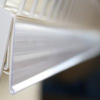 Prisskilt holder til metalhylde