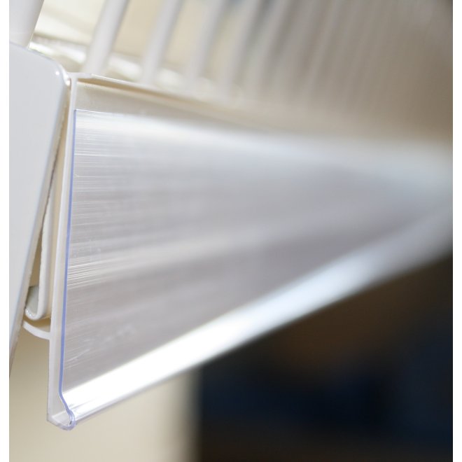 Prisskilt holder til metalhylde