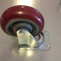 (Restverkäufe) Transportrollen Rot