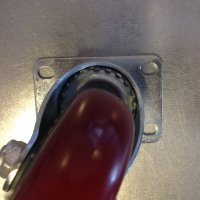 (Restverkäufe) Transportrollen Rot