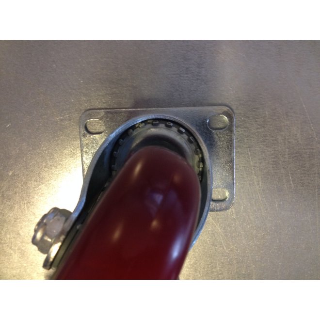 (Restverkäufe) Transportrollen Rot