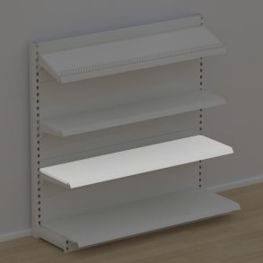 Metallfachboden fr Ladenregale inkl. Konsole