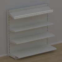 Trdfront til metalhylde