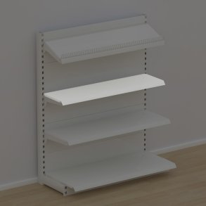 Metallfachboden fr Ladenregale inkl. Konsole