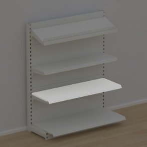 Metallfachboden fr Ladenregale inkl. Konsole