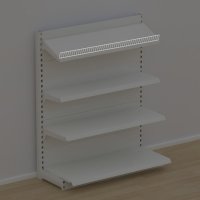 Trdfront til metalhylde