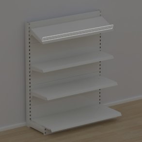 Trdfront til metalhylde