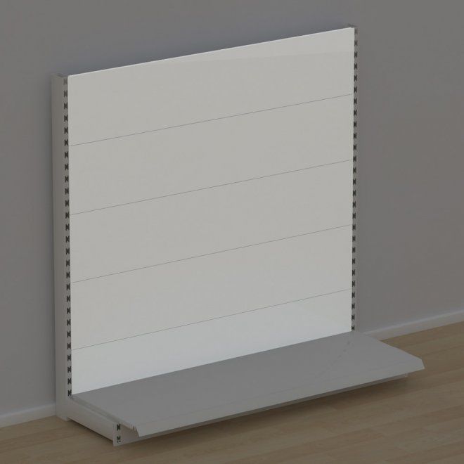 Platt bakpanel till butikshylla EBU - H: 150 x L: 120 cm