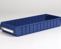 1 Palette mit 64 Regalboxen mit Etikettenhalter