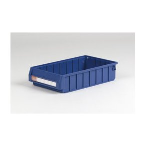 Plastlda med etiketthllare L: 40 x B: 23.5 x H: 9 cm