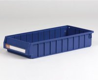 1 Palette mit 96 Regalboxen mit Etikettenhalter