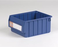 1 Karton mit 24 Regalboxen mit Etikettenhalter