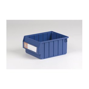 Plastlda med etiketthllare L: 30 x B: 23.5 x H: 14 cm