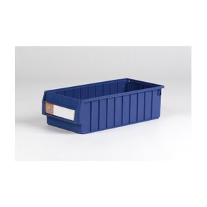 Plastlda med etiketthllare L: 40 x B: 23.5 x H: 14 cm