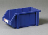 Plastlda med etiketthllare L: 18 x B: 11 x H: 8 cm