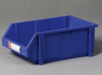 Plastlda med etiketthllare L: 45 x B: 30 x H: 18 cm