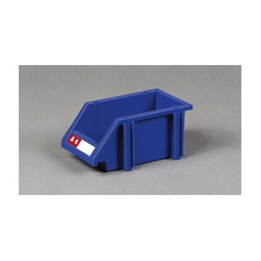 Plastlda med etiketthllare L: 20 x B: 11.5 x H: 9 cm