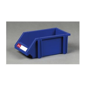 Plastlda med etiketthllare L: 35.5 x B: 20 x H: 14.5 cm