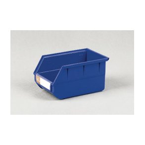 Plastlda med etiketthllare L: 22 x B: 14 x H: 12.5 cm