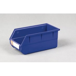 Plastlda med etiketthllare L: 27 x B: 14 x H: 12.5 cm