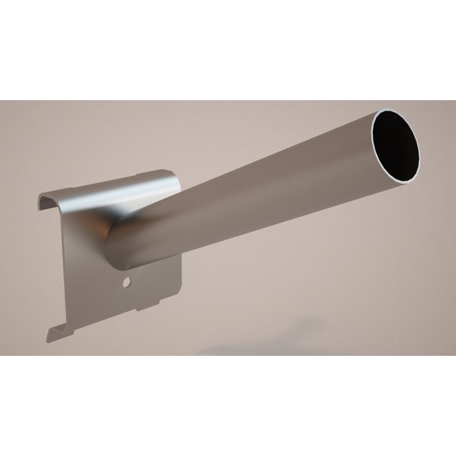 Werkzeughaken mit Röhre, gewinkelt